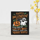 Happy Halloween - Math Teacher Scientist Funny Des Karte (Gelbe Blume)