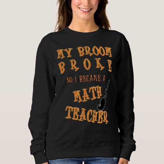 Happy Halloween Mathelehrer Sweatshirt (Vorderseite)