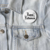 Happy Halloween minimalistische Typografie Button (Beispiel)