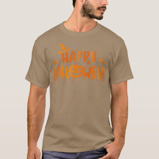 Happy halloween mit beängstigendem Kürbisgesicht u T-Shirt