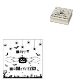Happy Halloween mit Friedhof Gummistempel (Stempel)