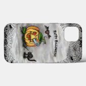 Happy Halloween mit Ghost Cat Bat Pumpkin Case-Mate iPhone Hülle (Rückseite (Horizontal))