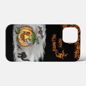 Happy Halloween mit Ghost Cat Bat Pumpkin Case-Mate iPhone Hülle (Rückseite (Horizontal))