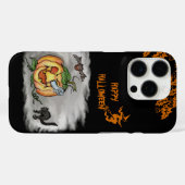 Happy Halloween mit Ghost Cat Bat Pumpkin Case-Mate iPhone Hülle (Rückseite (Horizontal))