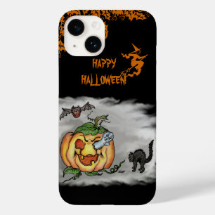 Happy Halloween mit Ghost Cat Bat Pumpkin Case-Mate iPhone 14 Hülle
