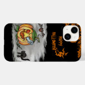 Happy Halloween mit Ghost Cat Bat Pumpkin Case-Mate iPhone Hülle (Rückseite (Horizontal))