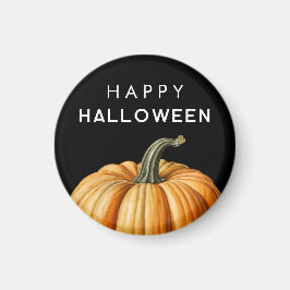 Happy Halloween mit großem Kürbis Magnet