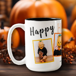 Happy Halloween Mit Monogramm Fotogalerie Zweifarbige Tasse