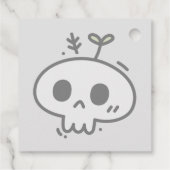 Happy Halloween moderne Geschenksticker Geschenkanhänger (Rückseite)