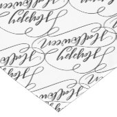 Happy Halloween Moderne Handschrift Kurzer Tischläufer (Ecke)
