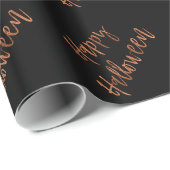 Happy Halloween Modernes Halloween Wrapping Paper Geschenkpapier (Rolleneckpunkt)