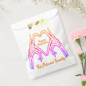 Happy Halloween Modernes Script Custom Halloween Geschenktütchen (Versiegelt)