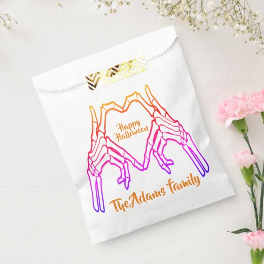 Happy Halloween Modernes Script Custom Halloween Geschenktütchen (Versiegelt)