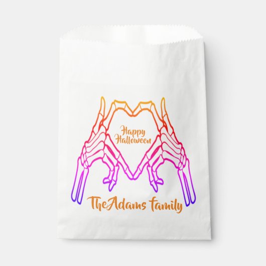 Happy Halloween Modernes Script Custom Halloween Geschenktütchen (Vorderseite)