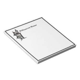 Happy Halloween Monogram Family Spuk House Memo Notizblock