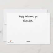 Happy Halloween, MONSTER! Feiertagskarte (Rückseite)