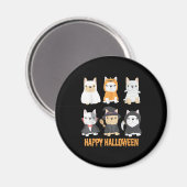 Happy Halloween Mops Hunde Niedliche Französisch B Magnet (Vorderseite/Rückseite)