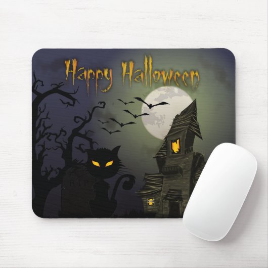 Happy Halloween Mousepad (Mit Mouse)