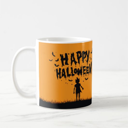 Happy Halloween:Mug with Mysterious Silhouette Kaffeetasse (Links)