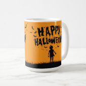Happy Halloween:Mug with Mysterious Silhouette Kaffeetasse (VorderseiteRechts)