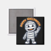 Happy Halloween Mumie Magnet (Vorderseite/Rückseite)