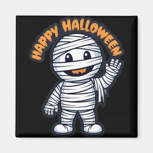 Happy Halloween Mumie Magnet (Vorne)