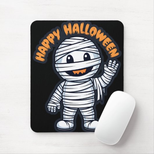 Happy Halloween Mumie Mousepad (Mit Mouse)