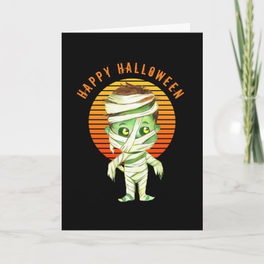 Happy Halloween - Mummy Card Karte (Vorderseite)