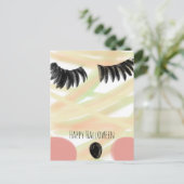 Happy Halloween Mummy Doddle Hand Drawn Danke Postkarte (Stehend Vorderseite)