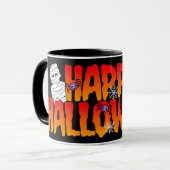 Happy Halloween Mummy Graphic Tasse (Vorderseite Links)