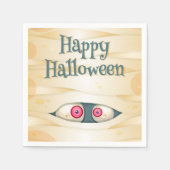 Happy Halloween Mummy Serviette (Vorderseite)