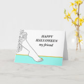 Happy Halloween my Friend from Corn on Foot Karte (Gelbe Blume)