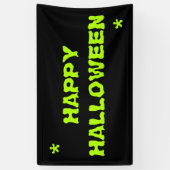 Happy Halloween Neon grün schlanke leckere Typogra Banner (Vertikal)
