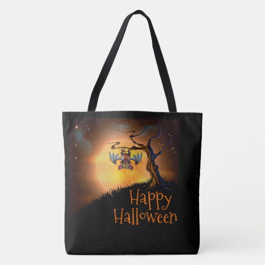Happy Halloween Niedlich Bat Tasche (Vorderseite)