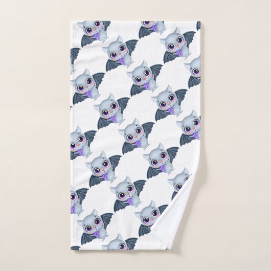 Happy Halloween Niedlich Bats Badetuch Set (Handtuch)