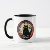 Happy Halloween Niedlich Black Cat Halloween Tasse (Links)