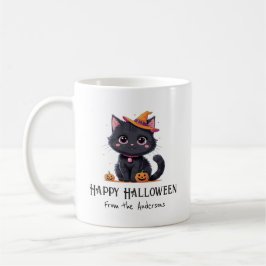 Happy Halloween Niedlich Black Cat Kaffeetasse