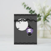 Happy Halloween Niedlich Card Postkarte (Stehend Vorderseite)