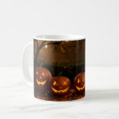 Happy Halloween, Niedlich Carved Pumpkins Kaffeetasse (Vorderseite Links)
