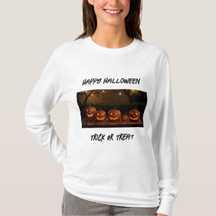 Happy Halloween, Niedlich Carved Pumpkins T-Shirt