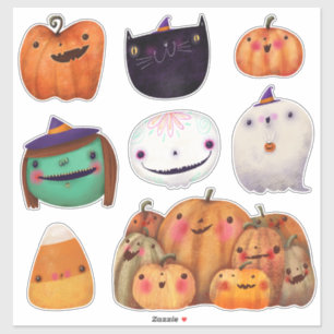 Happy Halloween Niedlich Deco Collection Aufkleber