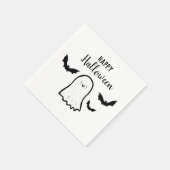 Happy Halloween Niedlich Ghost Bats Serviette (Ecke)