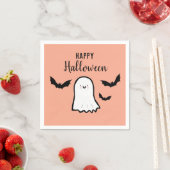 Happy Halloween Niedlich Ghost Bats Serviette (Beispiel)