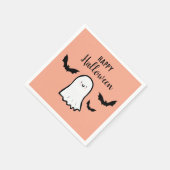 Happy Halloween Niedlich Ghost Bats Serviette (Ecke)