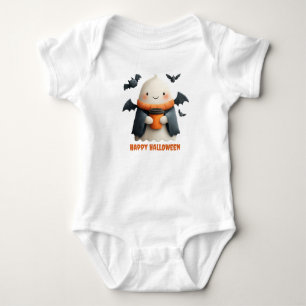 Happy Halloween Niedlich Ghost Design Baby Strampler