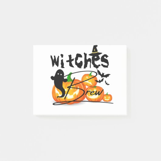 Happy Halloween Niedlich Ghost Funny Post-it Klebezettel (Vorderseite)