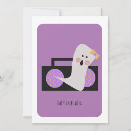 Happy Halloween Niedlich Ghost Music Card