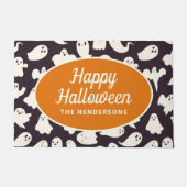 Happy Halloween Niedlich Ghost Personalisiert Fußmatte (Vorderseite)