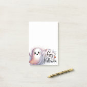 Happy Halloween Niedlich Ghost Post-it Klebezettel (Auf Schreibtisch)