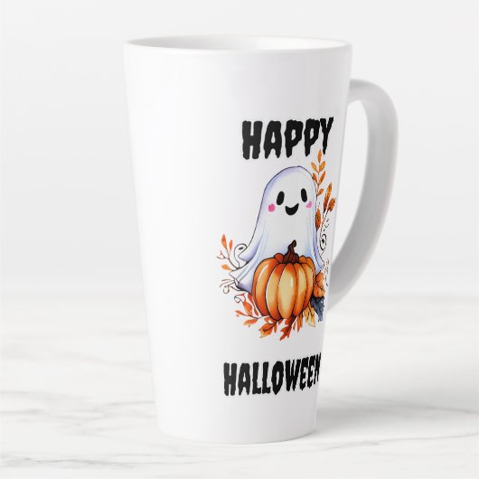 Happy Halloween Niedlich Ghost Tasse (Rechte Ecke)